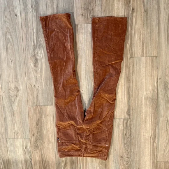 Pilcro Burnt Orange Corduroy Pants - Picture 4 of 5